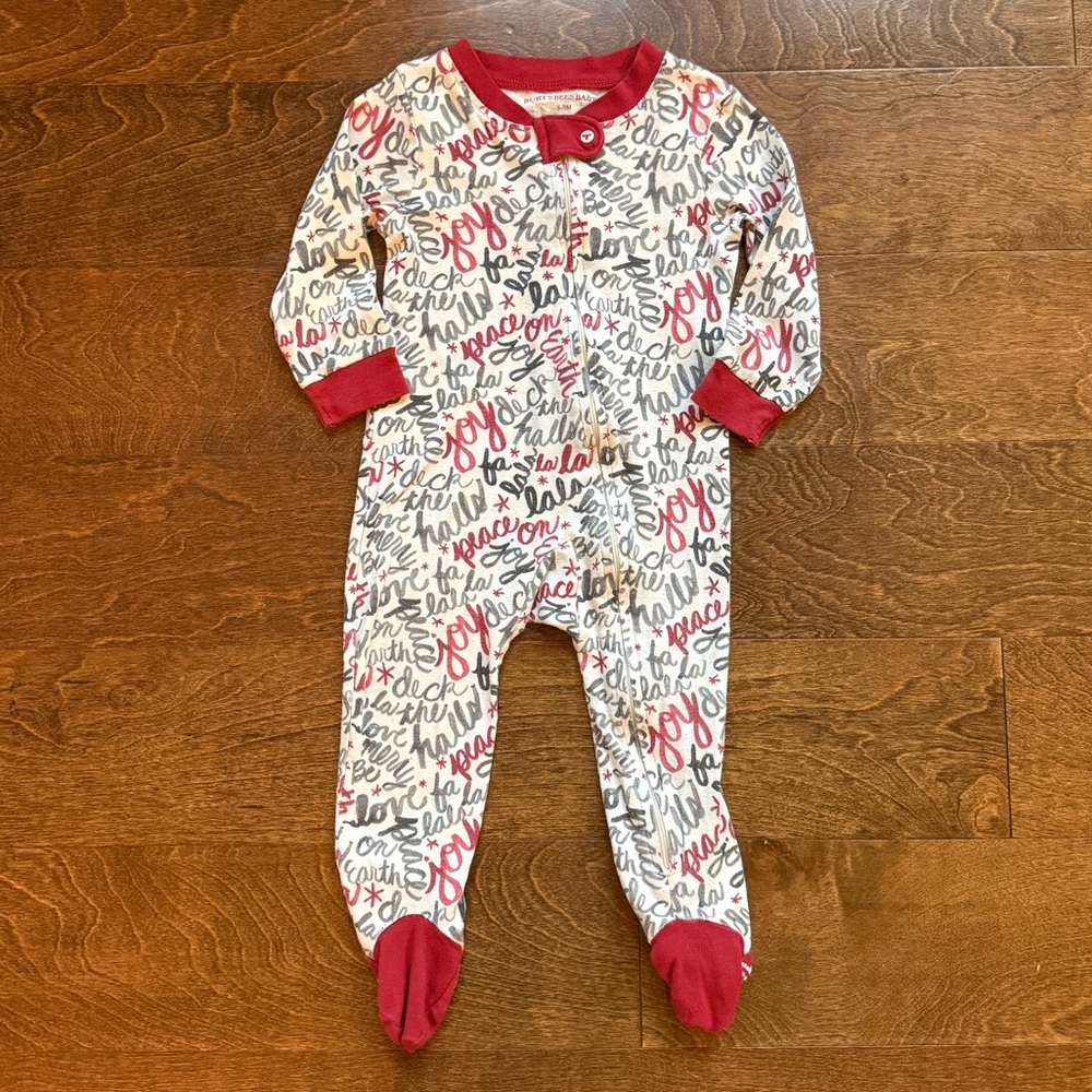 Burt’s Bees Christmas Pajamas | Holiday Script - 6-9 Months